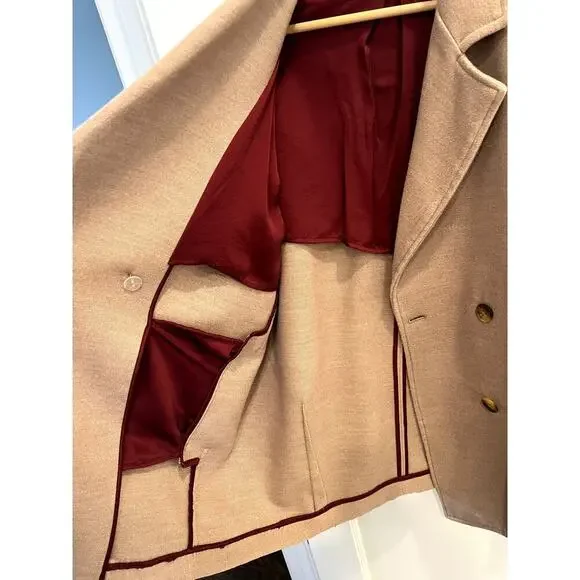 Free People Size Medium Oversized Tan Slouchy Coat Blazer - Picture 10 of 11